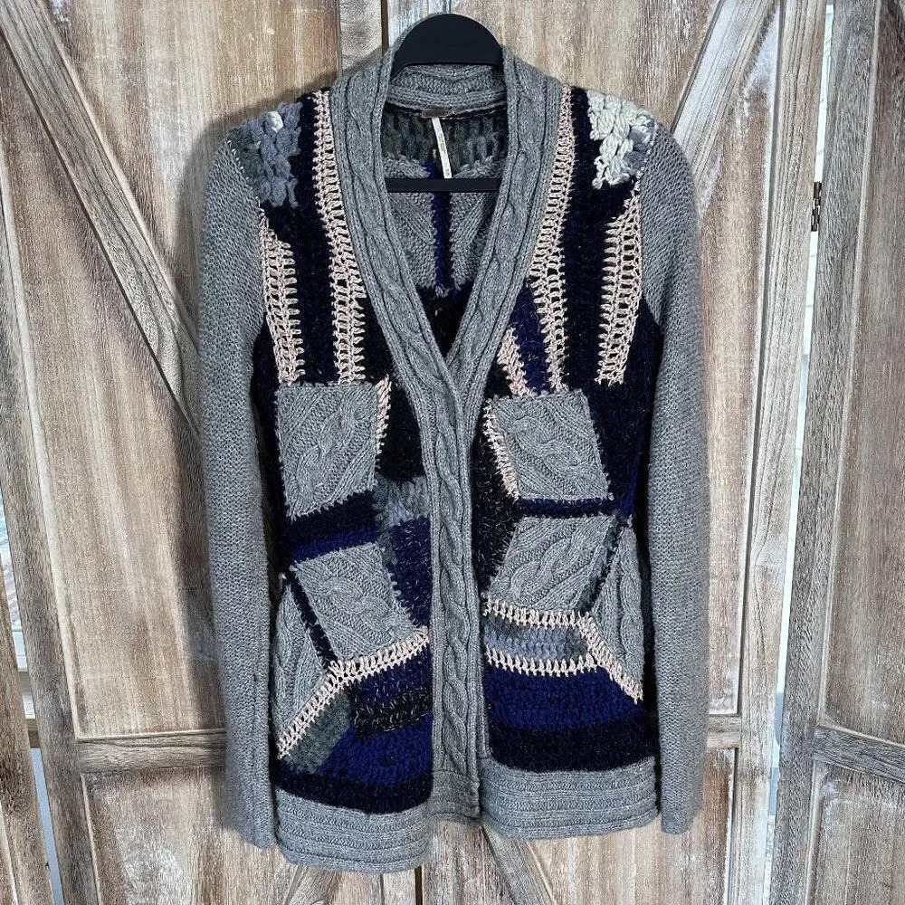 Free People Wool Blend Cardigan Sweater